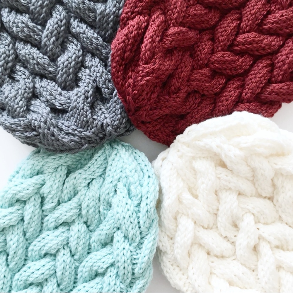 Mystery Box!! Hand Knit Boutique Items: hats, headbands, scarves, baby, and home